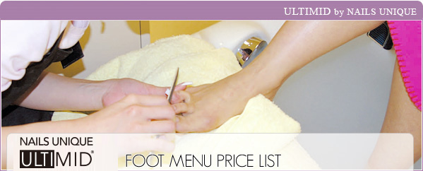 FOOT MENU PRICE LIST